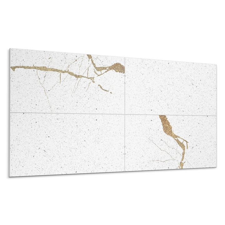 Panou decorativ autoadeziv, Wallfluent, Model modern de marmura, Alb, 120x60, 010310540040000057075