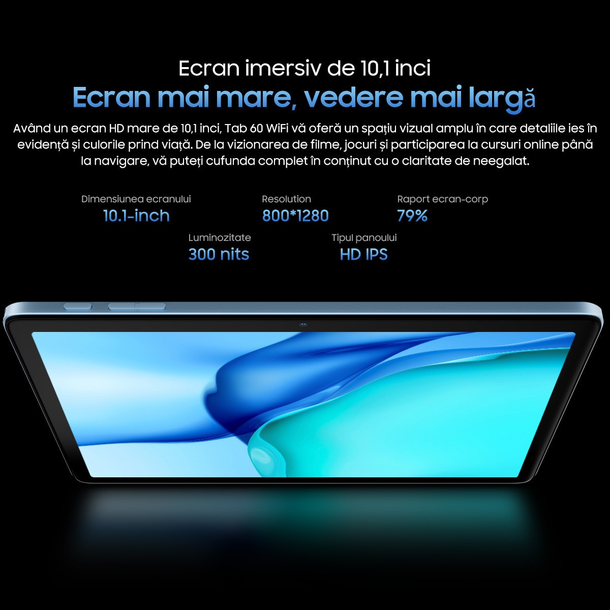 Tableta Blackview Tab 60 WiFi, 10.1 inch, Android 14, 60Hz