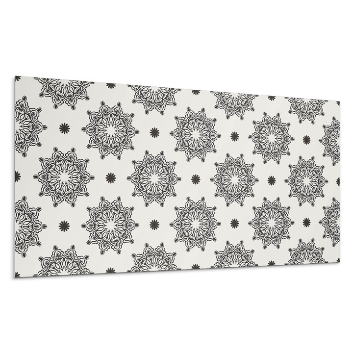 Öntapadó dekoratív panel, Wallfluent, Mandala webes mintával, Türkiz, 120x60 cm, 010310540040000033464