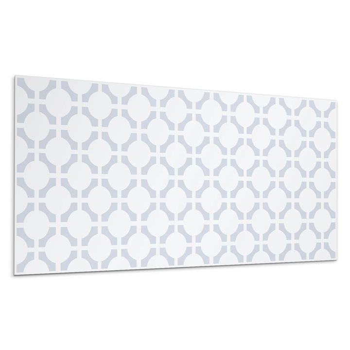 Öntapadó dekoratív panel, Wallfluent, Geometrikus minta ellipszisekkel, Szürke, 100x50 cm, 010310540010000057095