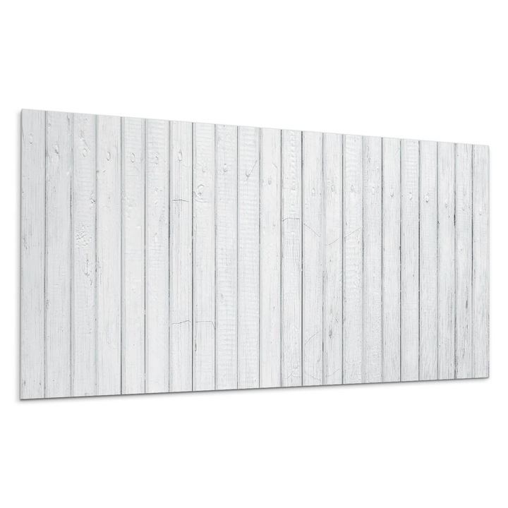 Dekoratív vinil panel, Wallfluent, Függőleges fa erezet, Szürke, 120x60 cm, 010310540040000057125