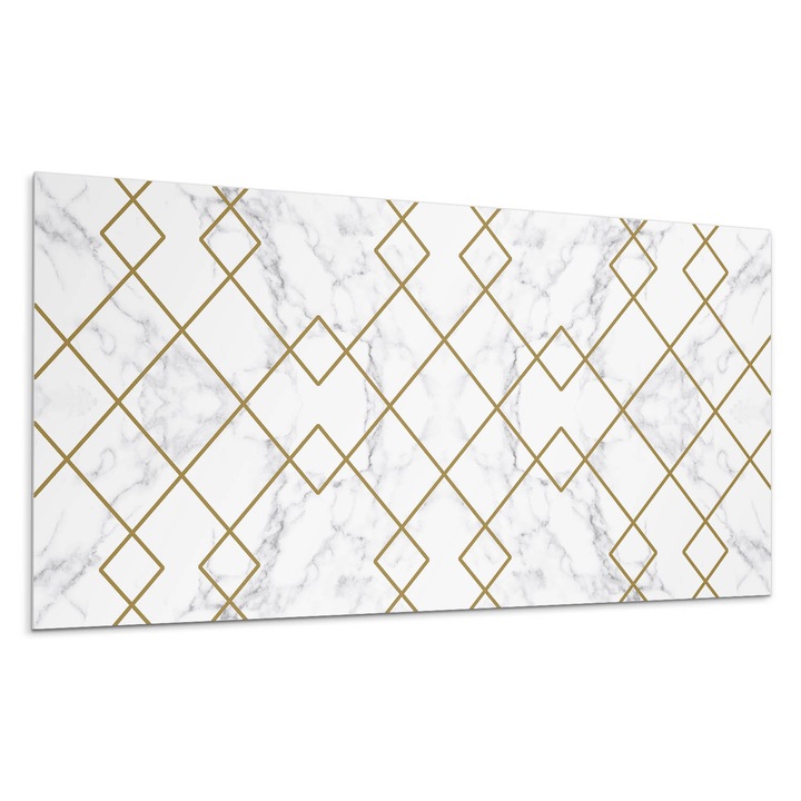 Dekoratív vinil panel, Wallfluent, Geometriai motívumok, Türkiz, 120x60 cm, 010310540040000057062