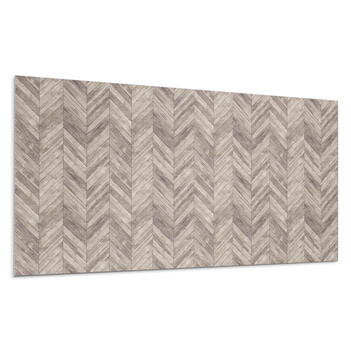 Öntapadó dekoratív panel, Wallfluent, Halszálkás deszka minta, Szürke, 10x40x20 cm, 010310540020000074180