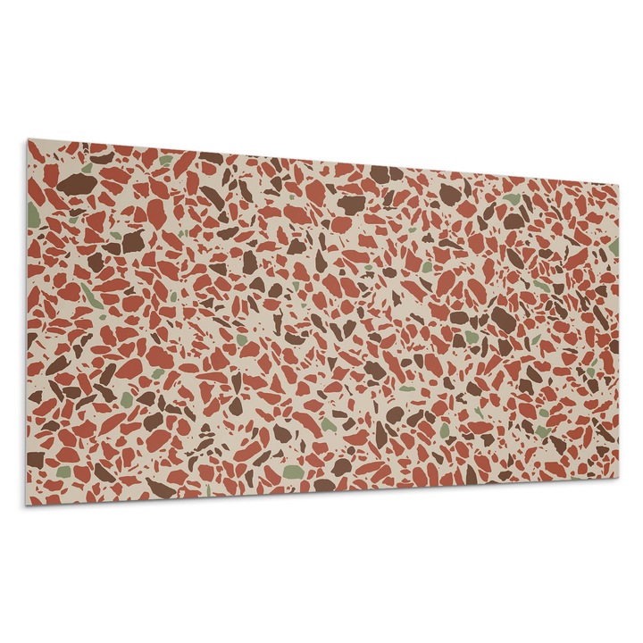 Dekoratív vinil panel, Wallfluent, Kő minta absztrakt stílusban, Szürke, 100x50 cm, 010310540010000077426