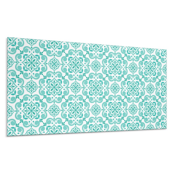 Öntapadó dekoratív panel, Wallfluent, Modern növényi motívum, Kék, 120x60 cm, 010310540040000276187