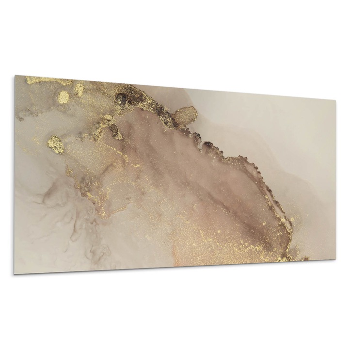 Dekoratív vinil panel, Wallfluent, Absztrakt motívum foltokkal, Kék, 120x60 cm, 010310540040000077327