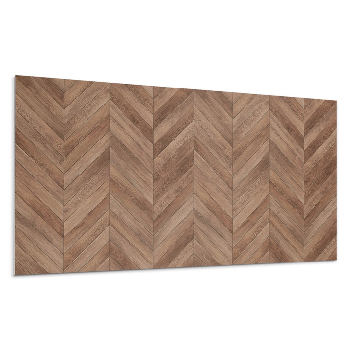 Panou decorativ autoadeziv, Wallfluent, Model cu oase de peste, Maro, 10x40x20, 010310540020000276724