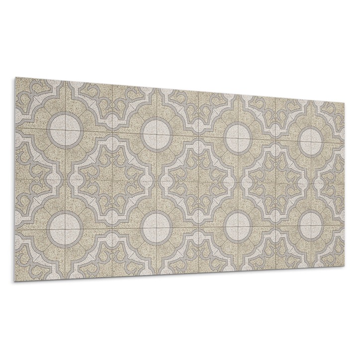 Dekoratív vinil panel, Wallfluent, Mozaik díszítő motívumokkal, Türkiz, 120x60 cm, 010310540040000276196