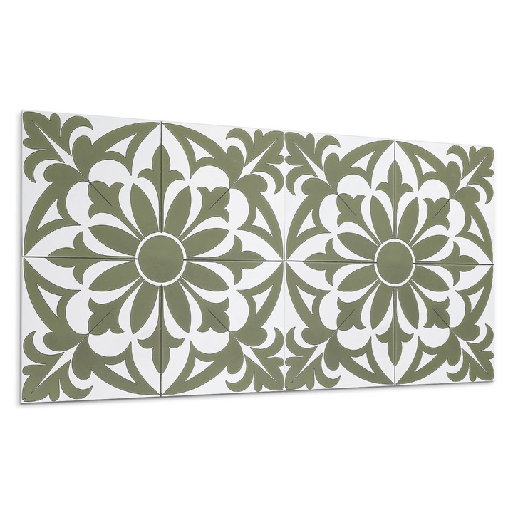 Öntapadó dekoratív panel, Wallfluent, Virág kompozíció levelekkel, Krémszín, 120x60 cm, 010310540040000282917