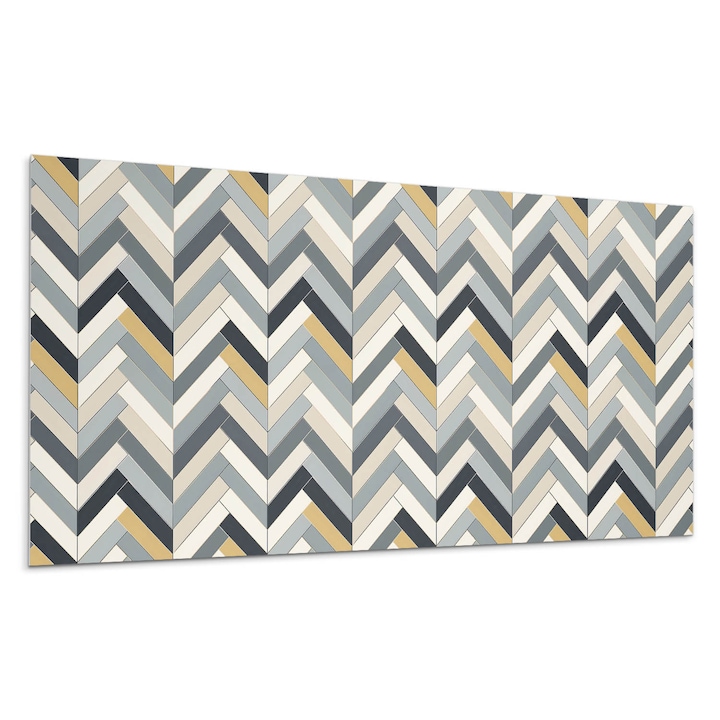 Panou vinil decorativ, Wallfluent, Model cu oase de peste, Gri, 10x40x20, 010310540020000276777