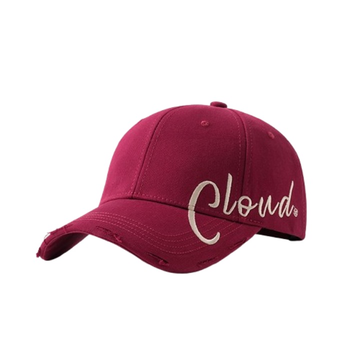 Sapca dama, Cloud, Textil, Visiniu, Marime universala