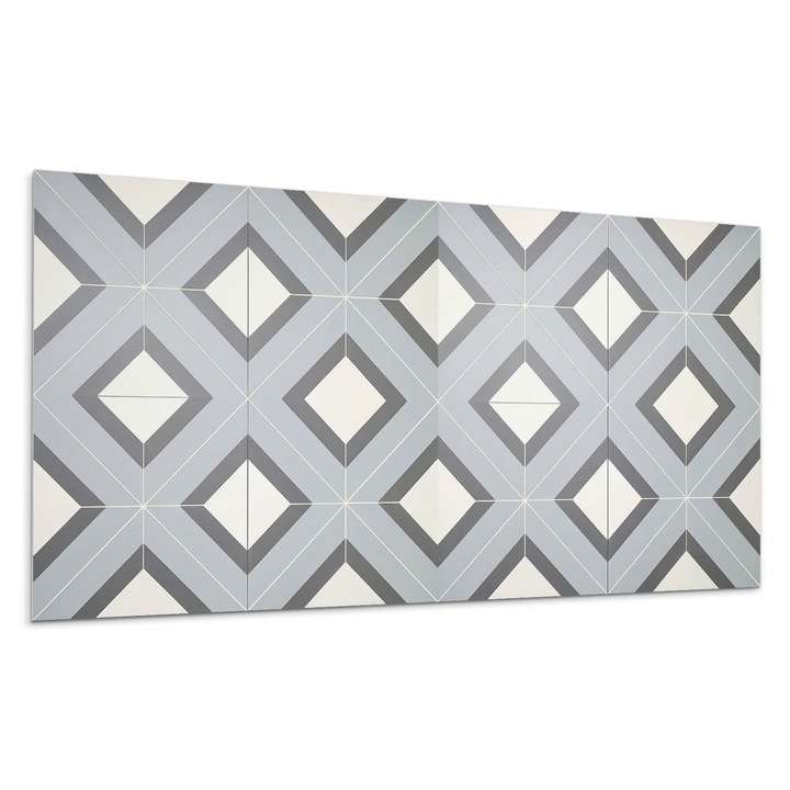 Dekoratív vinil panel, Wallfluent, Pasztell geometria, Szürke, 100x50 cm, 010310540010000283015