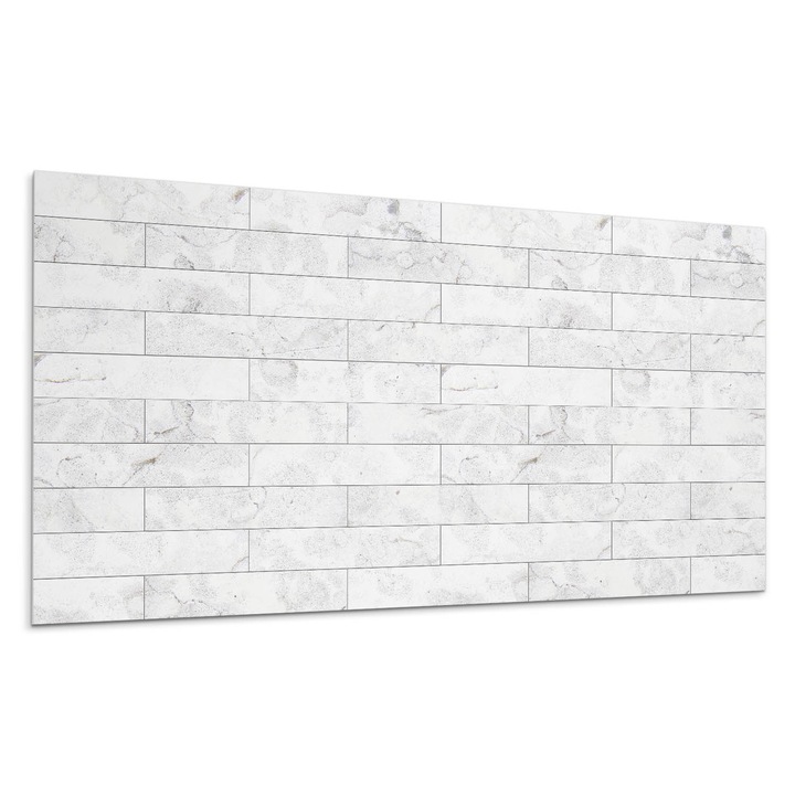 Panou decorativ autoadeziv, Wallfluent, Un model care imita marmura, Alb, 120x60, 010310540040000276726