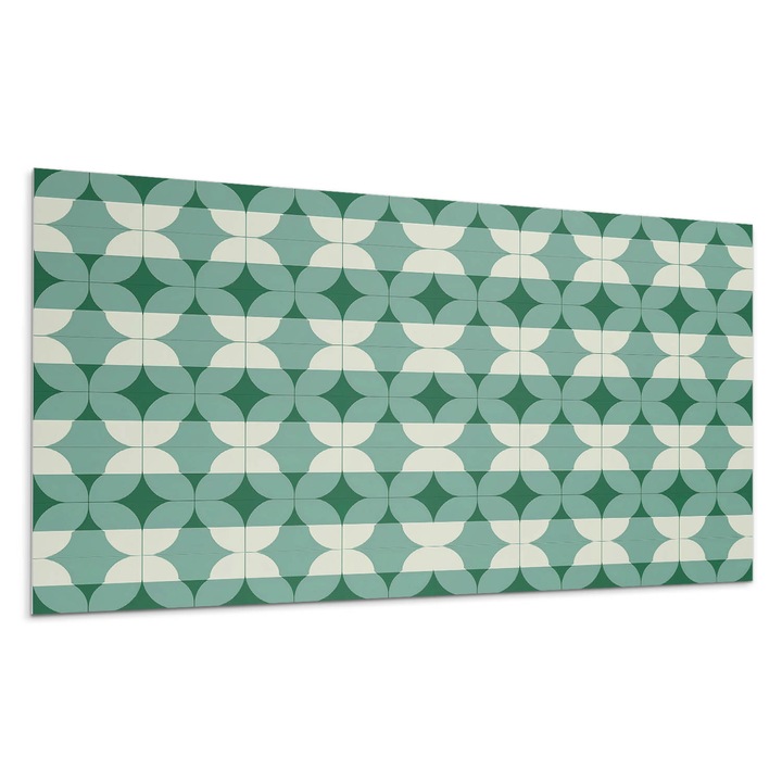 Öntapadó dekoratív panel, Wallfluent, Geometriai formák hullámai, Bézs, 100x50 cm, 010310540010000282982