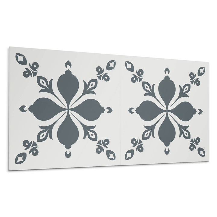 Öntapadó dekoratív panel, Wallfluent, Leveles díszítő motívum, Bordó, 120x60 cm, 010310540040000283091