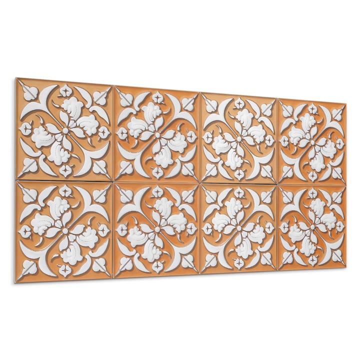 Öntapadó dekoratív panel, Wallfluent, Virágos stílus teljes virágzásban, Szürke, 100x50 cm, 010310540010000283117