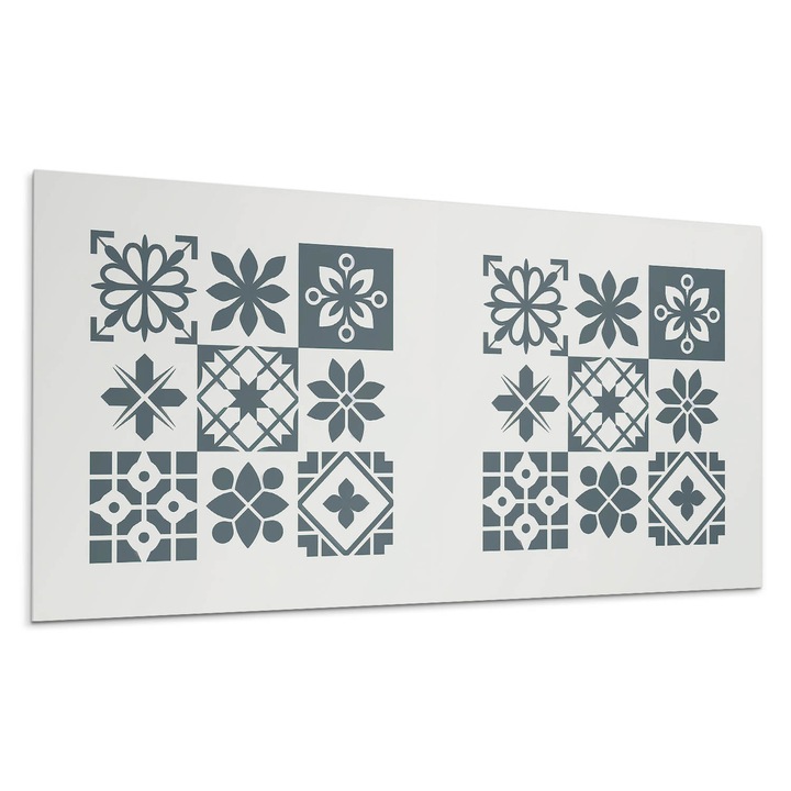 Dekoratív vinil panel, Wallfluent, Geometriai elrendezések a tervezésben, Piros, 100x50 cm, 010310540010000282967