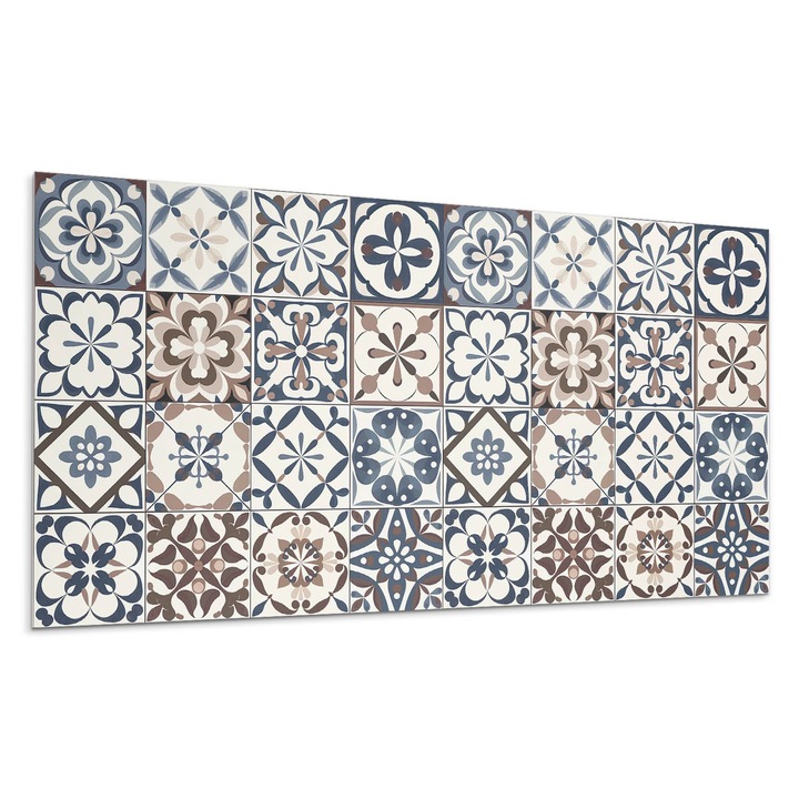 Dekoratív vinil panel, Wallfluent, Művészi csempe kompozíciók, Narancssárga, 100x50 cm, 010310540010000283031