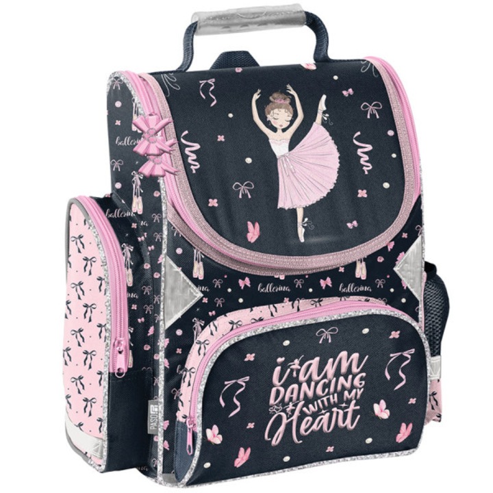 Ергономична ученическа чанта Paso ballerina - Сърце