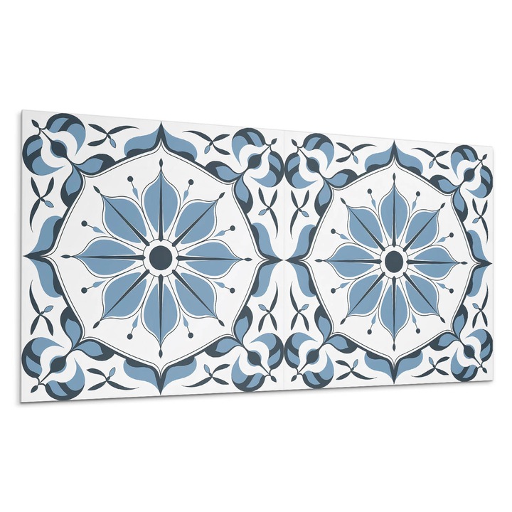 Öntapadó dekoratív panel, Wallfluent, Virágos motívum finom részletekkel, Piros, 120x60 cm, 010310540040000283113