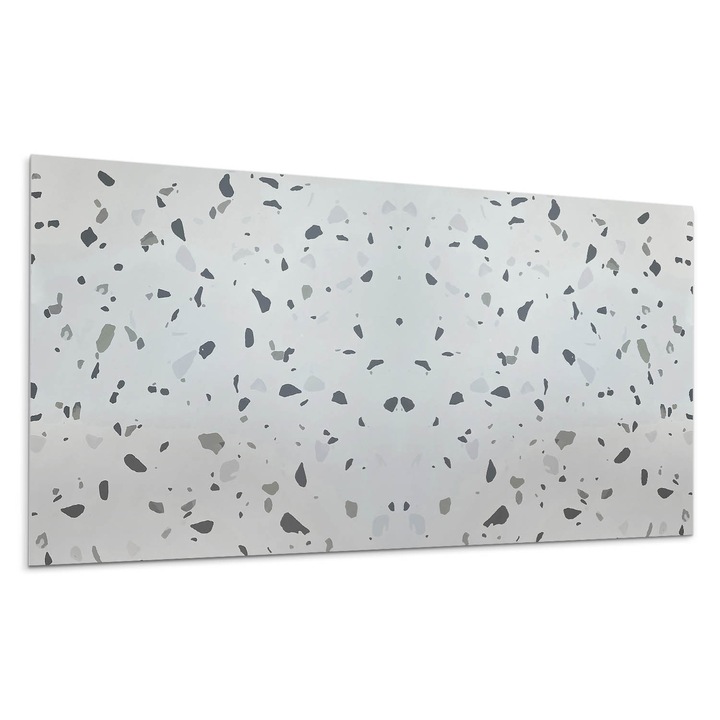 Panou vinil decorativ, Wallfluent, Model abstract cu pete, Gri, 120x60, 010310540040000283248