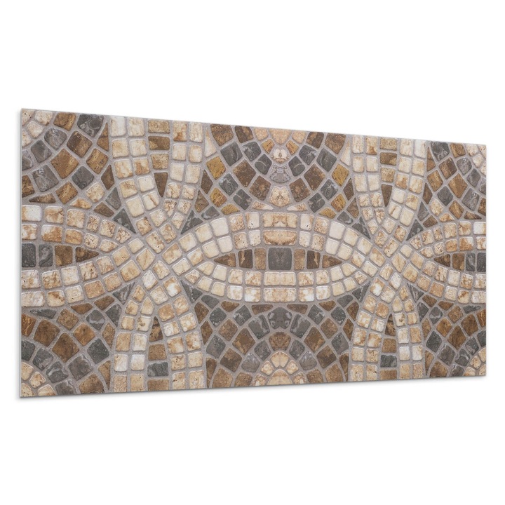 Dekoratív vinil panel, Wallfluent, Mozaik elrendezés szövésekben, Kék, 120x60 cm, 010310540040000283191