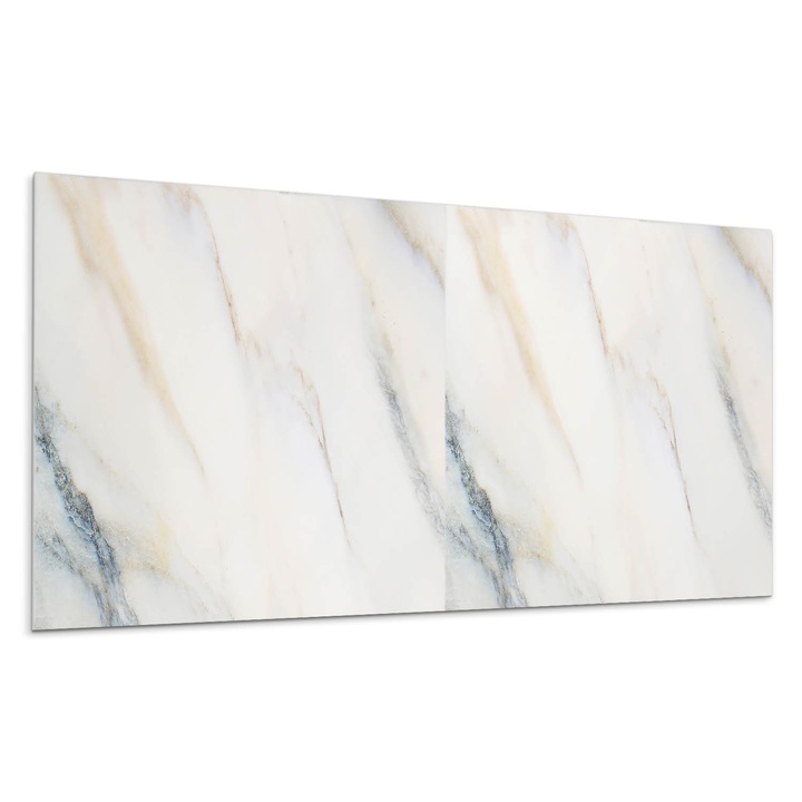 Dekoratív vinil panel, Wallfluent, Márvány motívum elegáns stílusban, Krémszín, 120x60 cm, 010310540040000283296