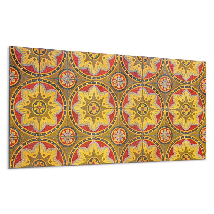 Dekoratív vinil panel, Wallfluent, Részletekkel teli virágmintás, Szürke, 100x50 cm, 010310540010000283238