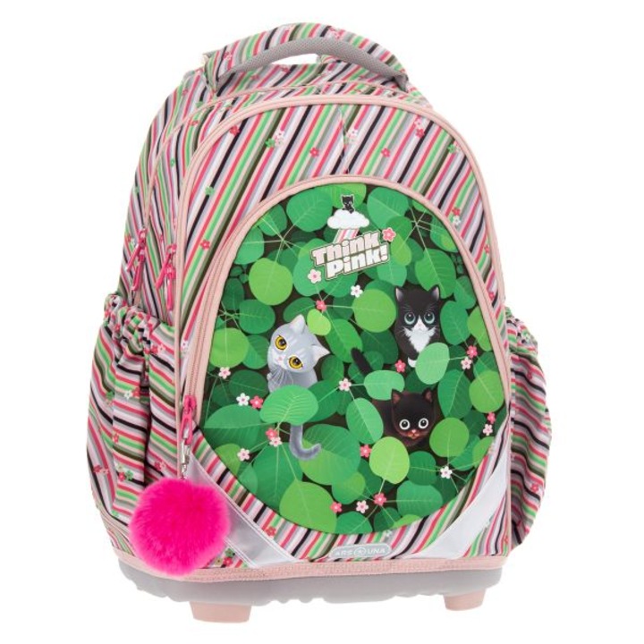 Ars Una cicás anatómiai iskolatáska - Think Pink Leaves (AU-F1)