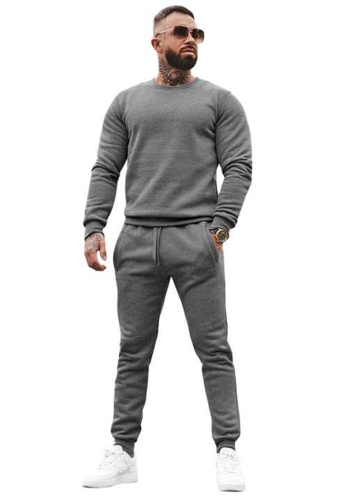 Ferfi sportruha OZONEE JS/68C10380, Grafitszürke