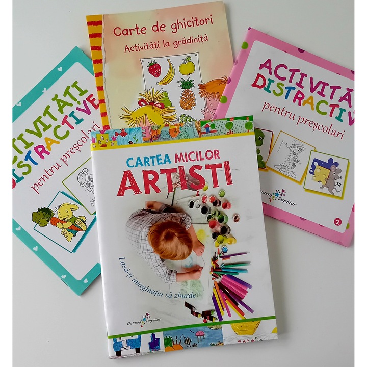 Set carti cu activitati educative pentru copii, 3-5 ani, 184 pagini