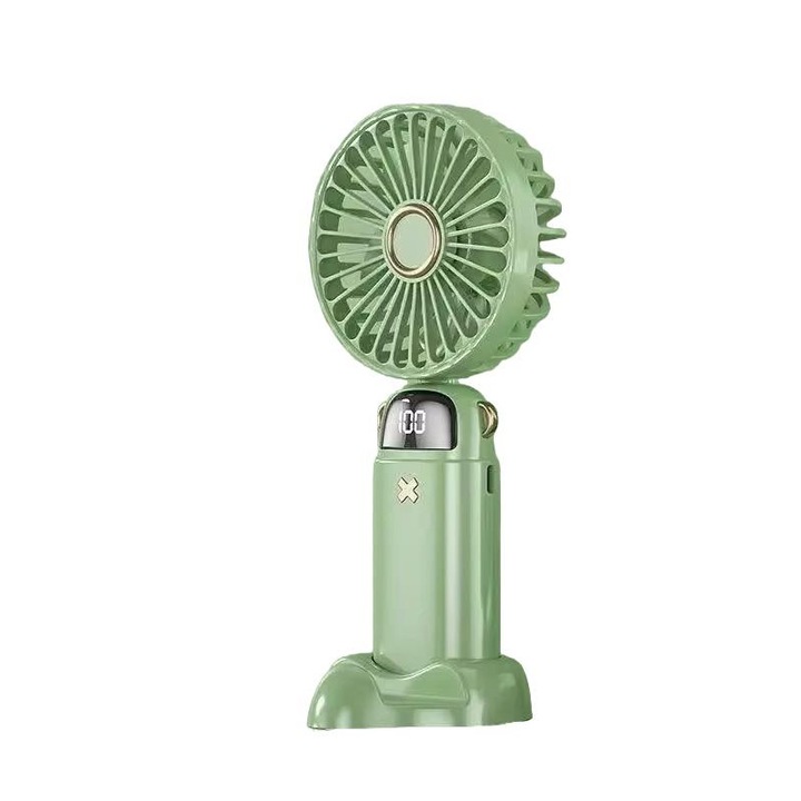 Ventilator personal portabil, 5 viteze, verde, mini, 5V, 2.5W