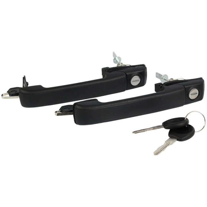 Комплект дръжки за врати, ME Premium, за Vw, Golf iii (1h1), Комплект от 3 елемента, Висококачествени резервни части, Предни, Универсален ключ