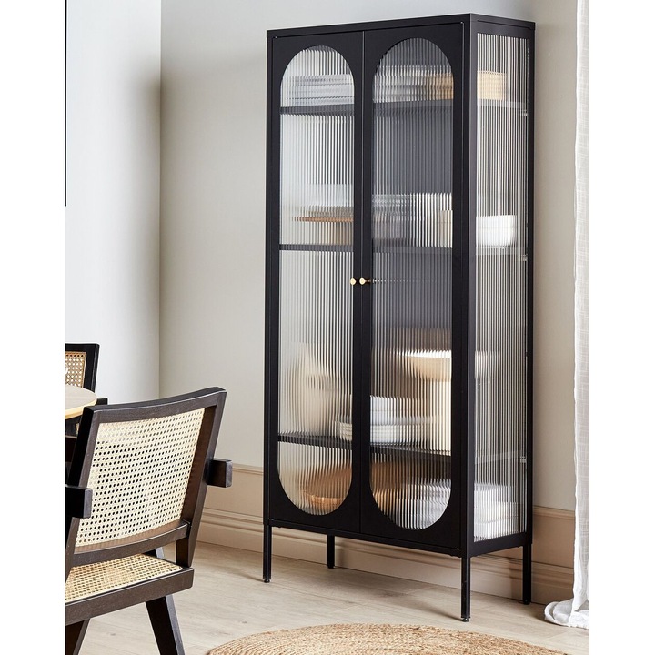 Fekete vitrin Foxton