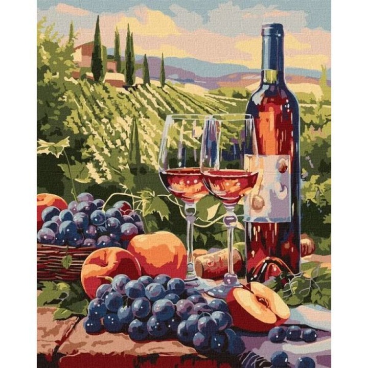 Ideyka: Festés számok szerint, Gyümölcsbor - 40 x 50 cm