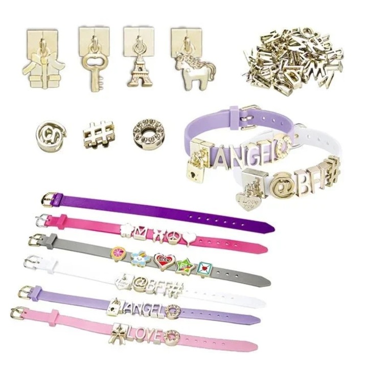 Set Creativ cu Mesaje pentru Bratari, 6 Bratari