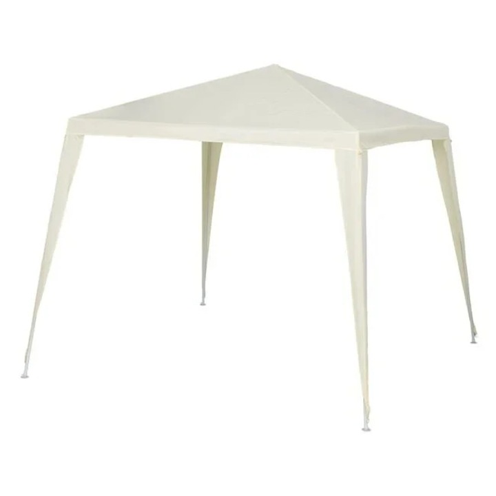 Sátras kerti pavilon, 2.4x2.4x2.4x3m, Ecru színű