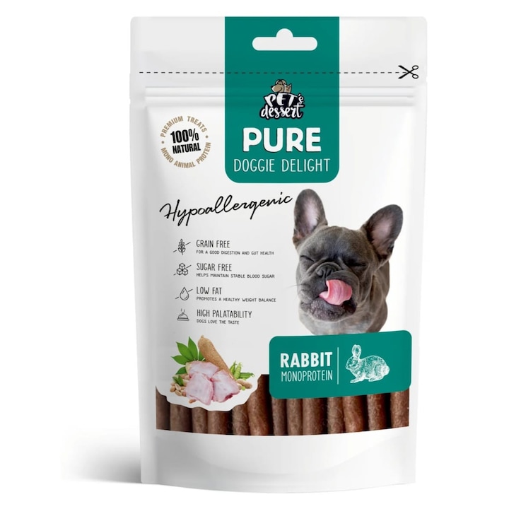 Лакомства за кучета, LSS-05 Десерт за домашни любимци Заешки монопротеин Хипоалергенен, 80 г