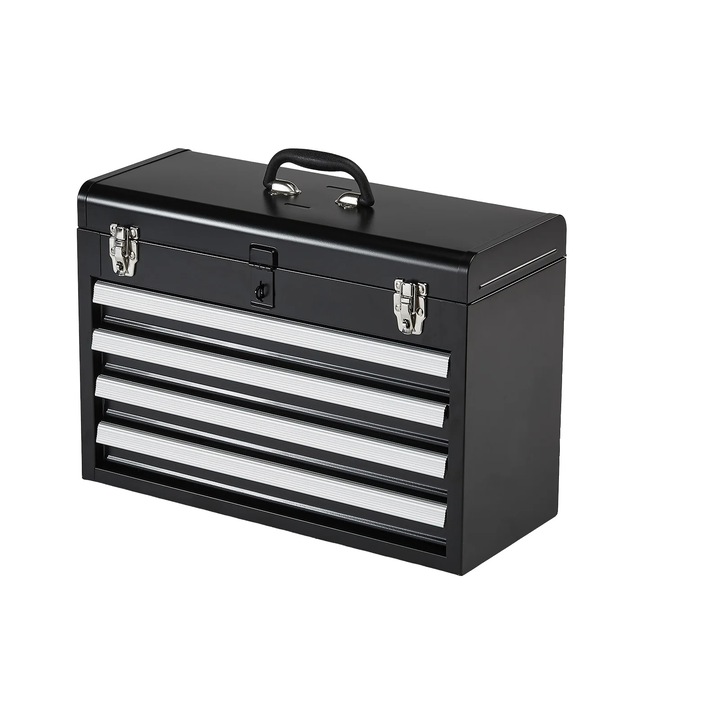Cutie de scule din metal, sistem de blocare automata, functionare lina, 20,5 inchi