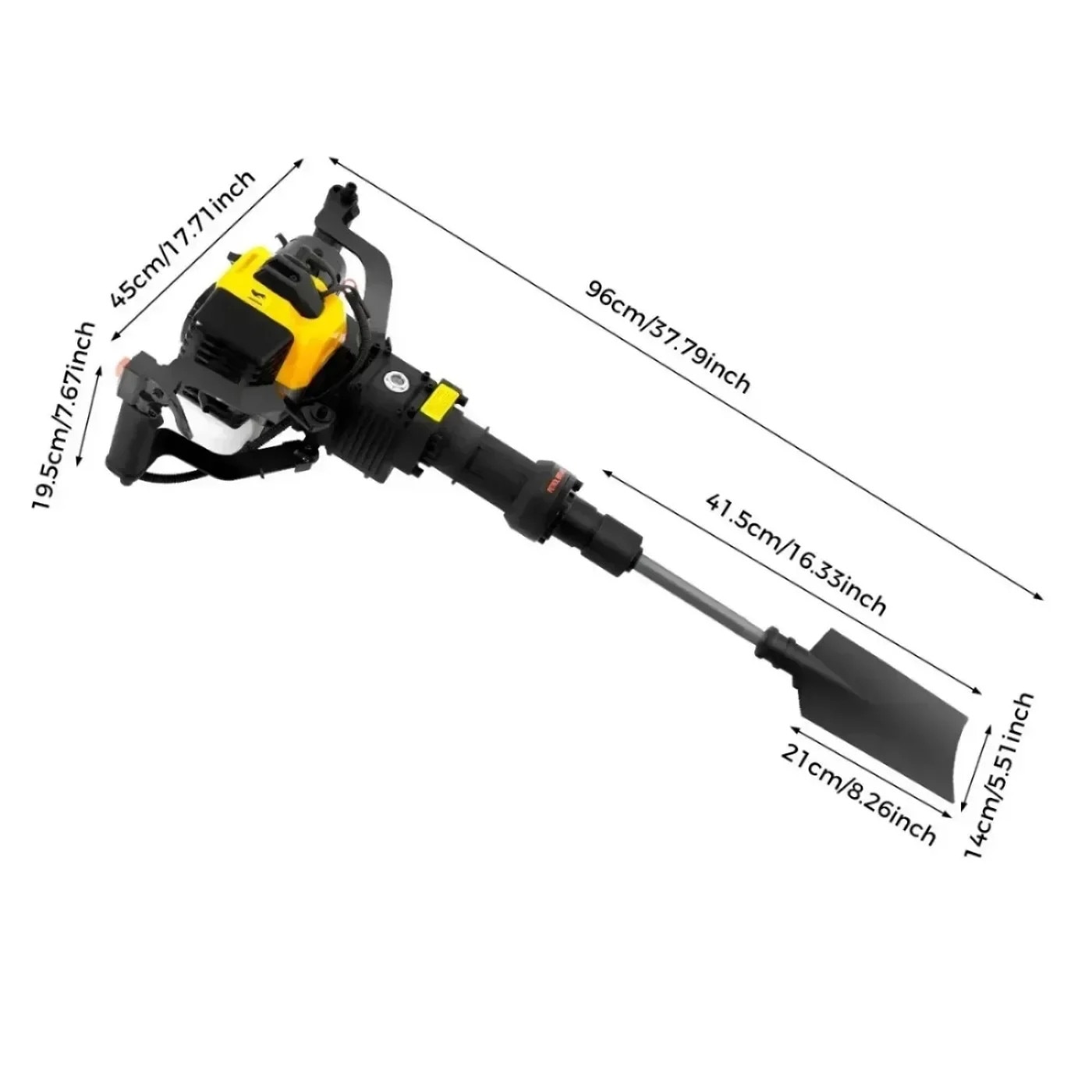 山波商店×MINOWAVESTLABORATORY 「Mobilityvest」 Excavator portabil 52cc, 1900W, culoare maro, dimensiuni 45x24x98