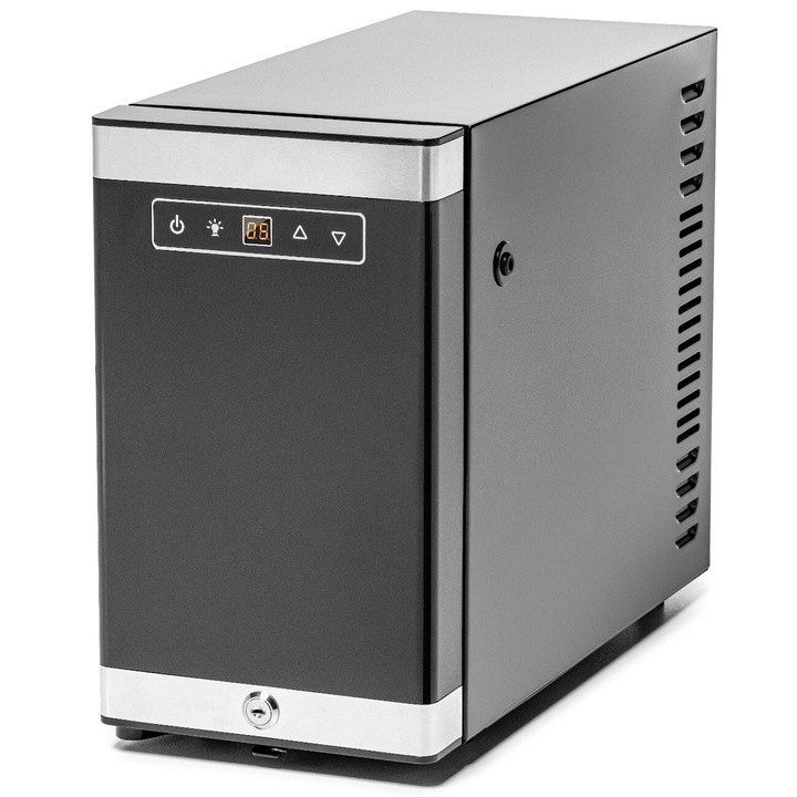 Хладилник за мляко, Canario Cafe, Модел CC712, За кафе машина, Професионален хладилник за мляко, Прецизно охлаждане, Свежест на мляко