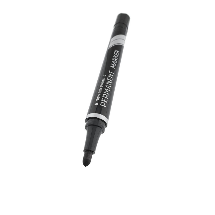 Marker permanent negru, THINK U100, cu varf rotund 1.5MM, pentru scriere pe orice suprafata Rotund