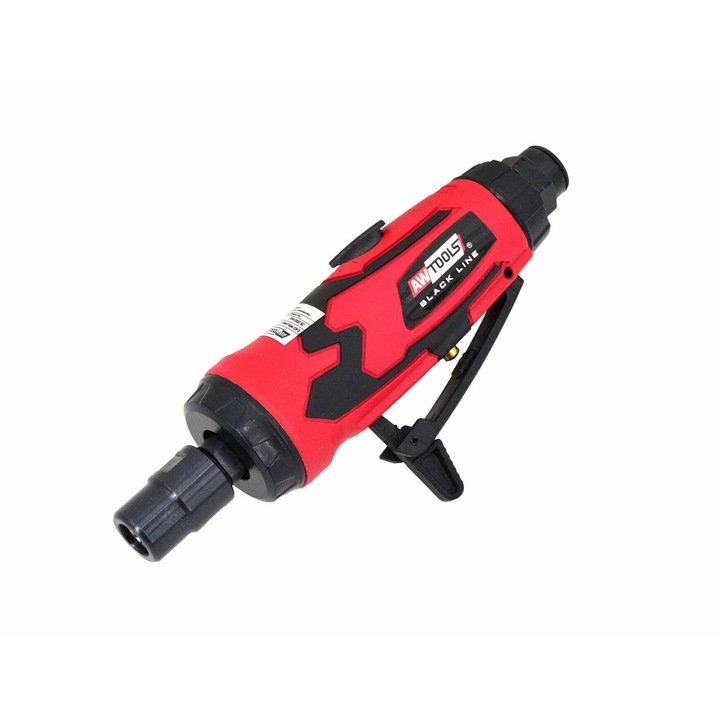 Slefuitor pneumatic mini AwTools 1/4" 6mm, 25000 rpm, 165mm, 440g, set complet