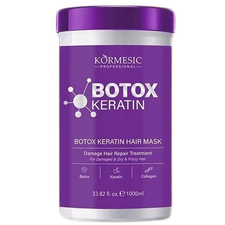 Masca Profesionala pentru Par cu Keratina si Colagen Kormesic 1000 ml