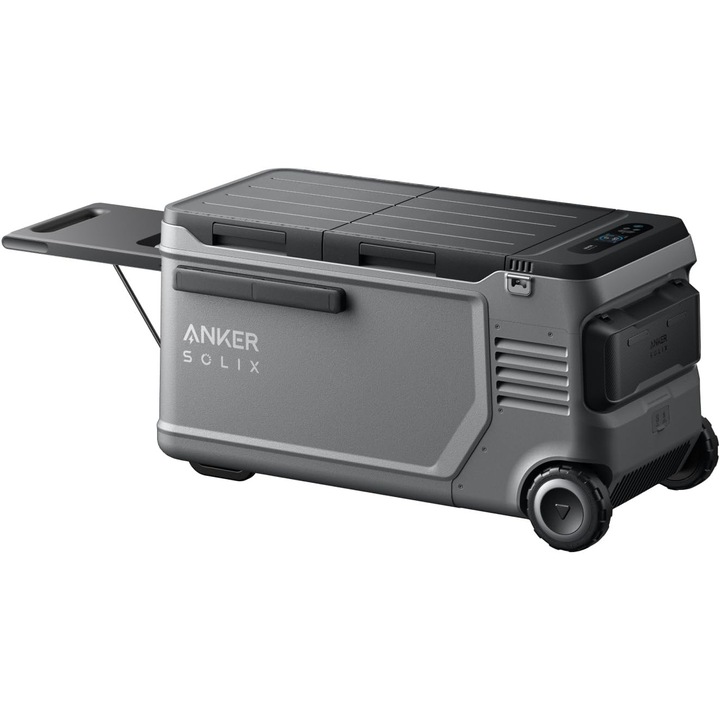 Frigider portabil Anker Solix EverFrost 2 Powered Cooler 58L, cu baterie inclusa, Gri