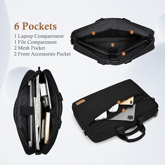 Geanta pentru laptop bagasin, tip servieta