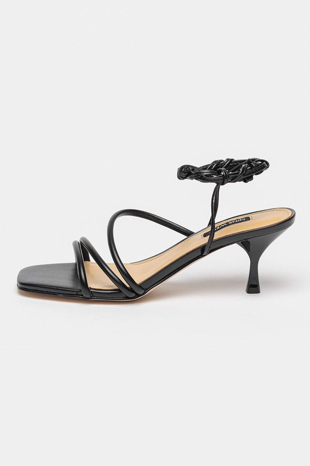 NINE WEST, Sandale cu bareta pe glezna Hendy, Negru, 5.5