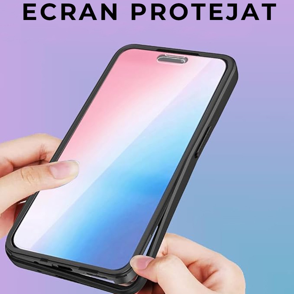 Husa pentru Oppo A5 4G / A5 5G DaDen® ColorVerse 360, Antisoc, Protectie completa spate-ecran, Roz