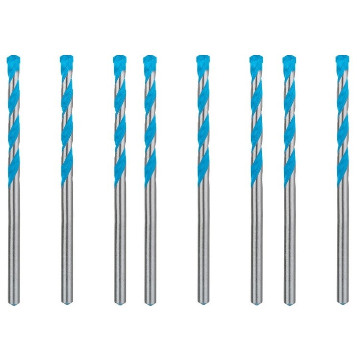 Set burghie Bosch CYL-9 MultiConstruction 10x80x120mm, 8 bucati, pentru beton, granit, ceramica, metal