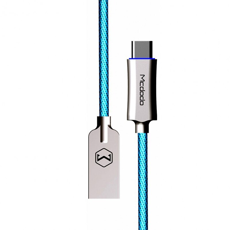 Cablu de date Mcdodo Auto Disconnect USB Type-C, Albastru